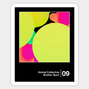 Animal Collective / Minimal Graphic Design Tribute Magnet